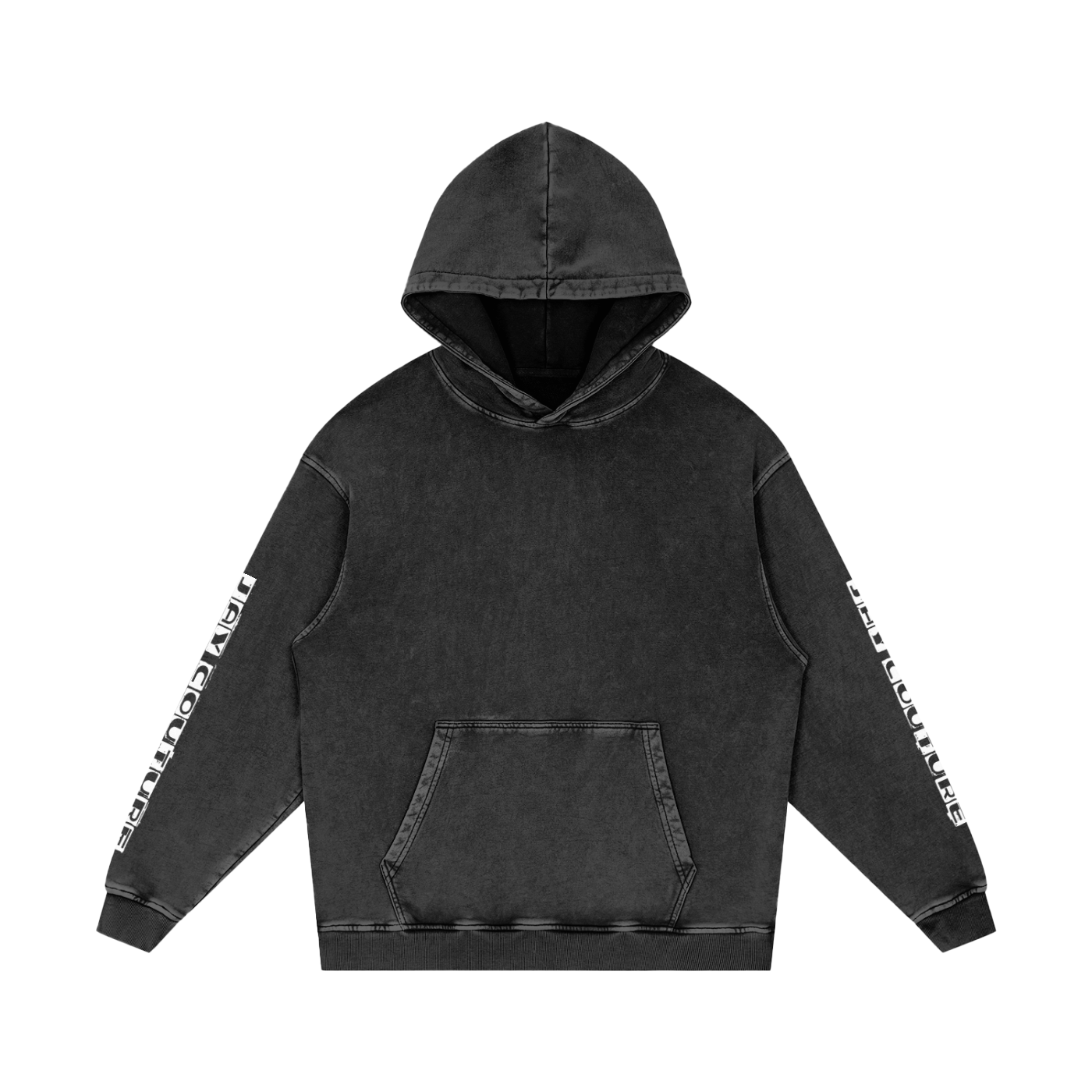 Snow Washed Loose Cotton Hoodie