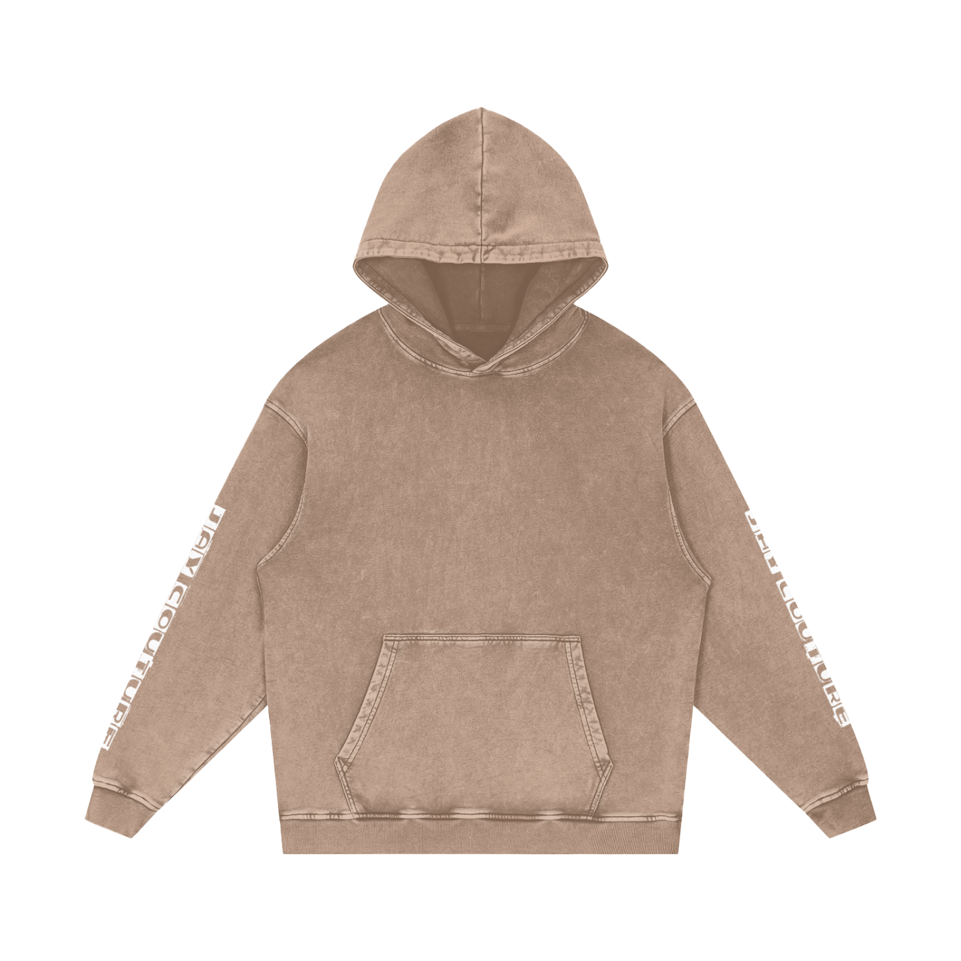 Snow Washed Loose Cotton Hoodie