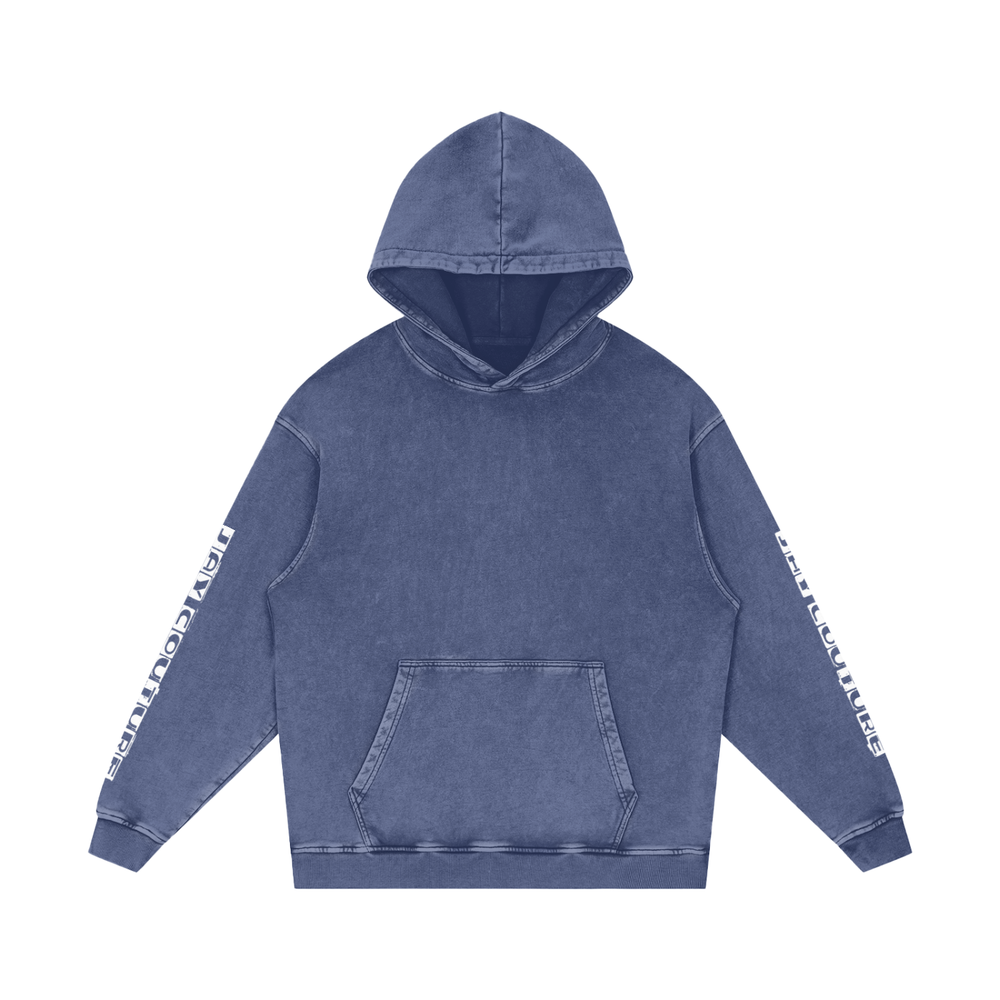Snow Washed Loose Cotton Hoodie