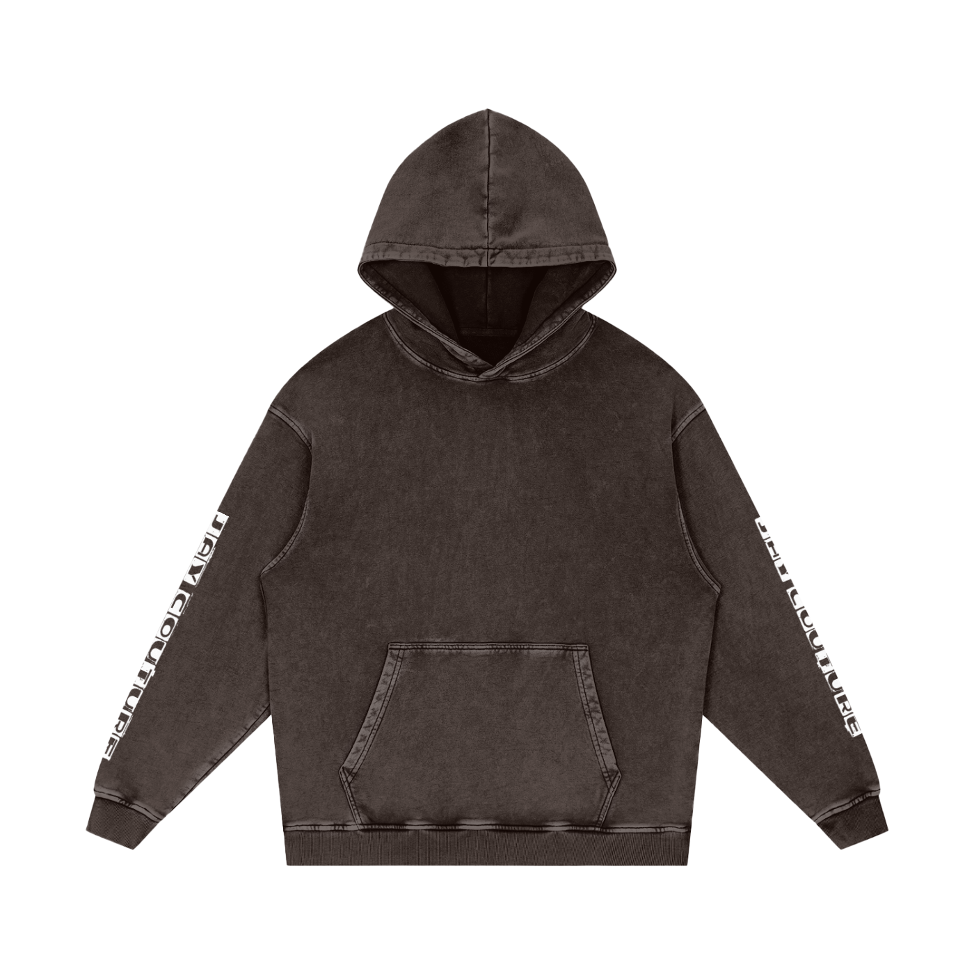 Snow Washed Loose Cotton Hoodie